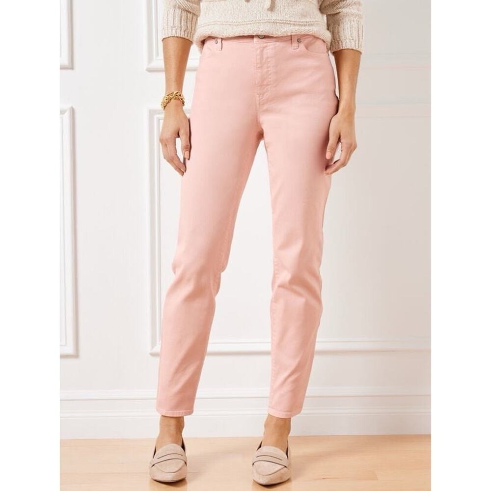 Talbots Plus 16P Petite Jeans Simply Flattering 5 Pocket Jegging High Rise Pink‎